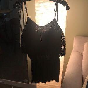 Black Topshop light weight romper